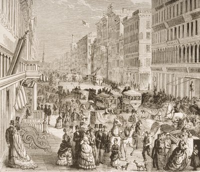 Broadway, New York City, c.1870, from 